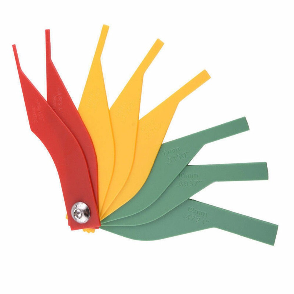 Garniture plaquette de frein mesure épaisseur jauge mètre 1 pièces voiture Auto plastique échelle accessoires