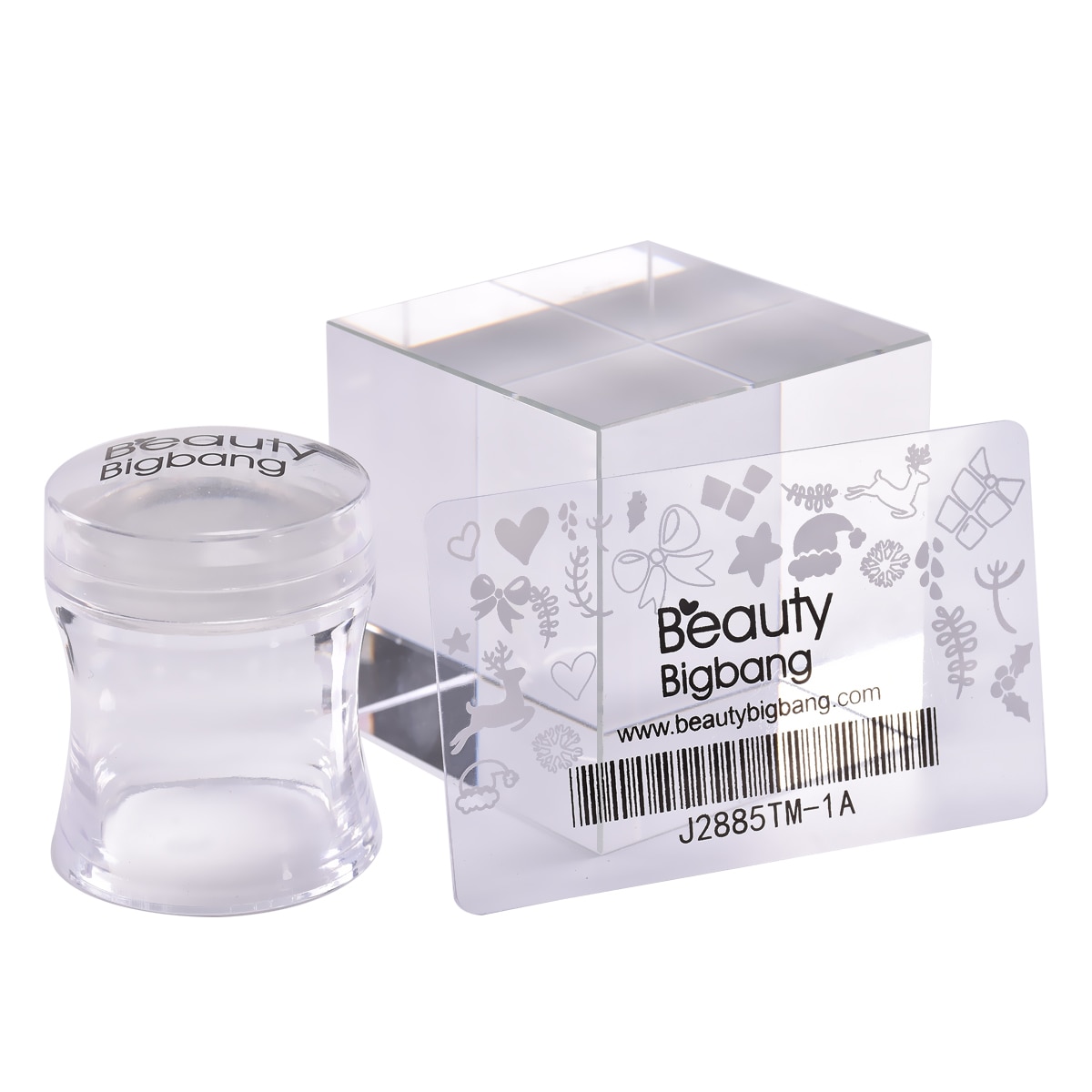 Schönheit BigBang Nagel Stempel Bausätze Stempel Nagel Schaber Klar Gelee Blume Griff Nagel Kunst Schablone Schablone Zubehör Werkzeug