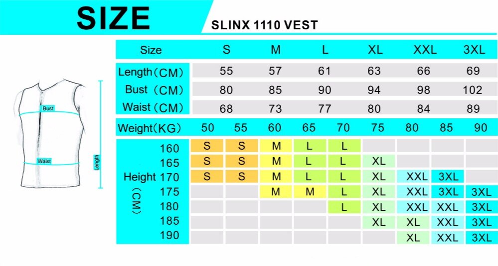 Slinx 3Mm Neopreen Wetsuit Vest Mens Voor Kitesurfen Pak Duiken Badpak Badmode Geen Mouw Plus Maat S Tot 3xl