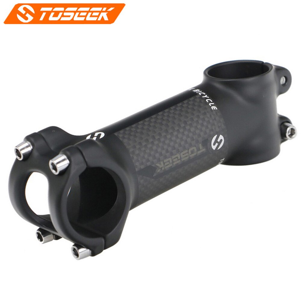 Aluminium cykel kolfiber 6/17 ° mtb cykel styrstammar cykel delar: Matt 6 110mm