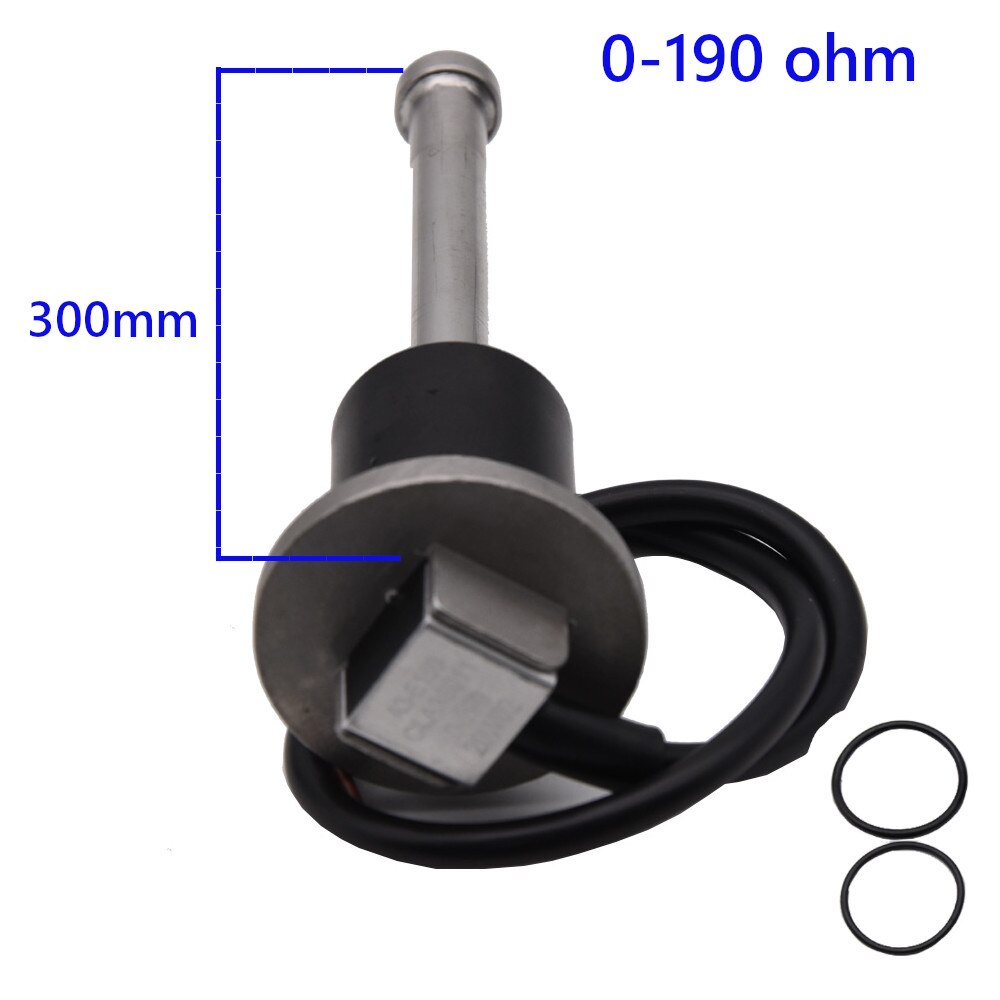 150mm 200mm 250mm 300mm 400mm 500mm 600mm Boat Fuel Sender Unit Car Fuel Level Gauge Flow Sensor Liquid for 0~190 ohm 240-33ohm: 300mm 0-190 ohm