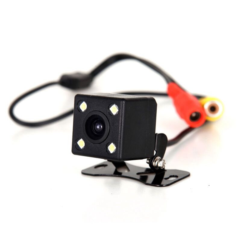 Universal Waterproof Rear View Camera Wide Angle Car Back Reverse Camera CCD 4 LED Light Night Vision Parking Assistance Camera