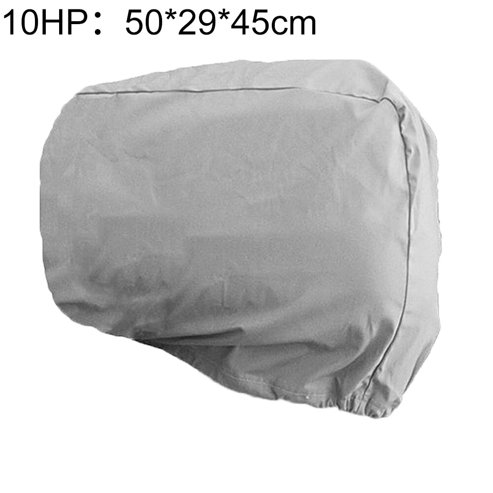 10HP/40HP/100HP/200HP Boat Yacht Outboard Motor Waterproof Protection Rain Cover Marine Accessories cover: Silver 10HP