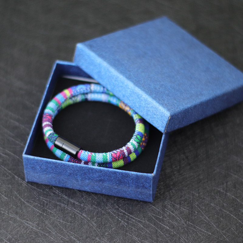 en hombres pulsera de cuerda Bohemia atraer pulsera magnética aventura supervivencia Braslet Pulseras Hilo Hombre Surf en la playa Brazalete