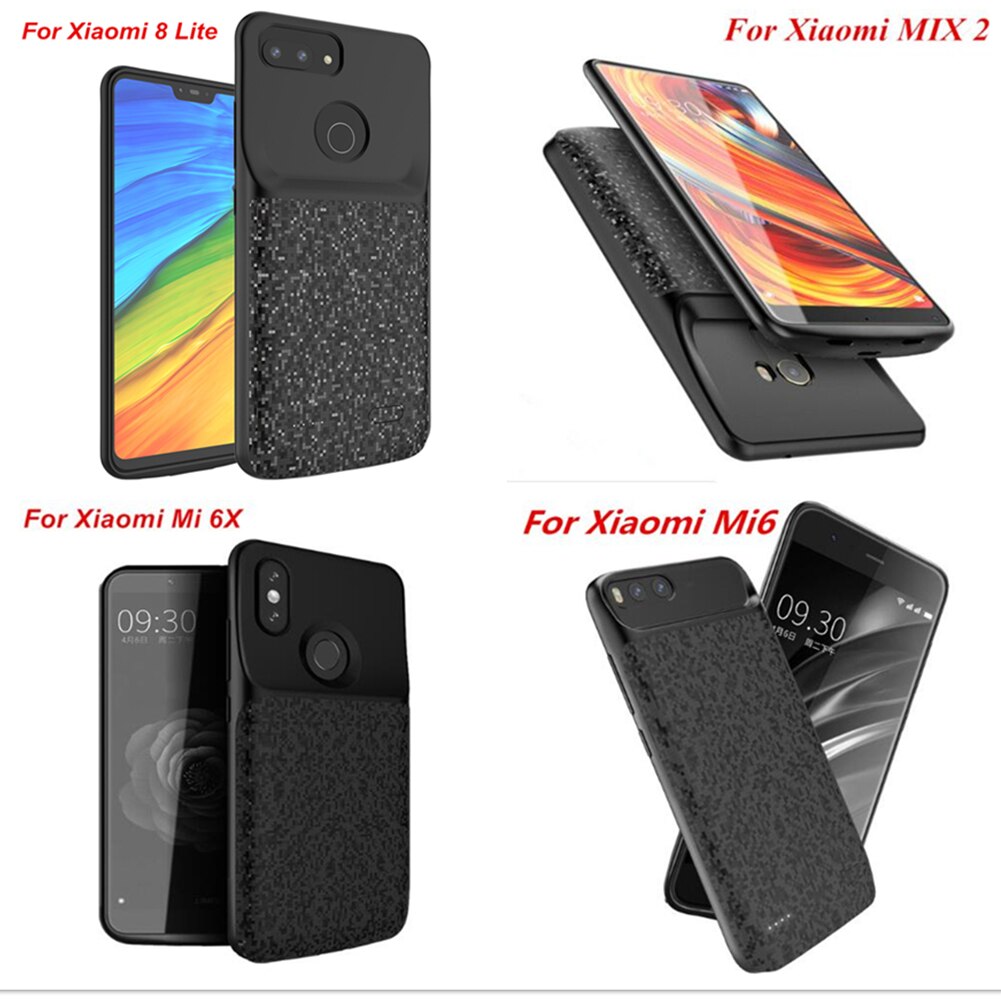 Für Xiaomi Mi 8 8 Se 8 Lite 9 9 Se 6 6X Mix 2 Mix 2s Batterie Fall externe Smart Batterie Fall Abdeckung Power Bank Für Xiaomi 9