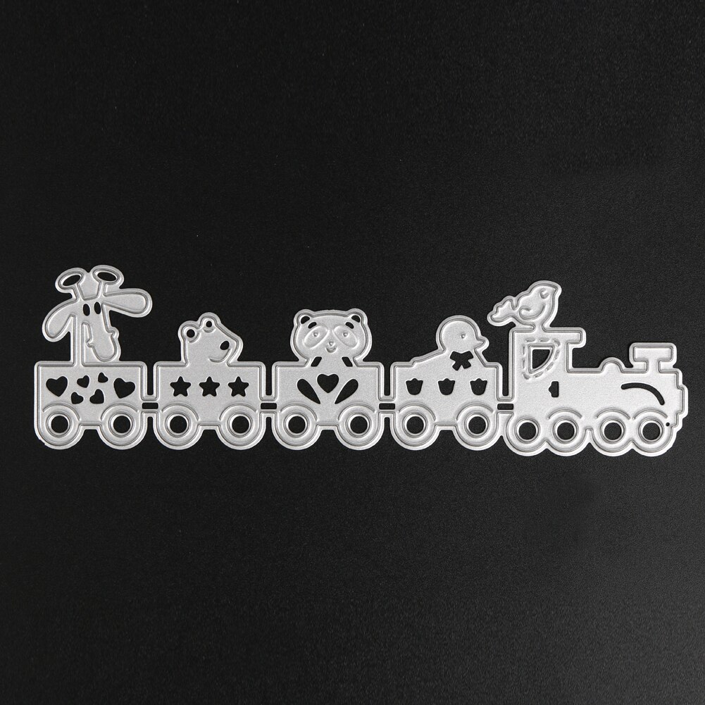 Karikatur Zug Schneiden Stirbt Schablone DIY Scrapbooking Album Karte