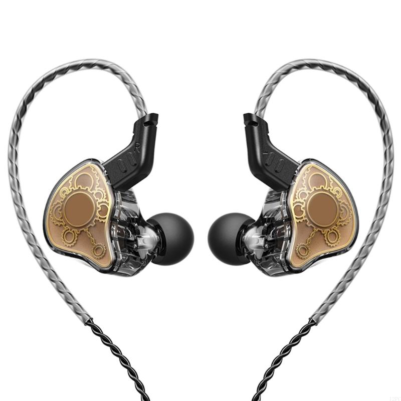 12PC Wireds HiFis Earphones with Enhanceds Bass and Detachable Cable for Clear Sound and Convenient Portability: black