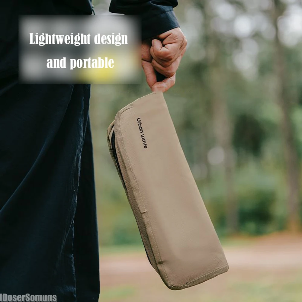 Taburete plegable portátil para exteriores, silla ultraligera con soporte de carga fuerte, accesorio para acampar, pescar, hacer colas