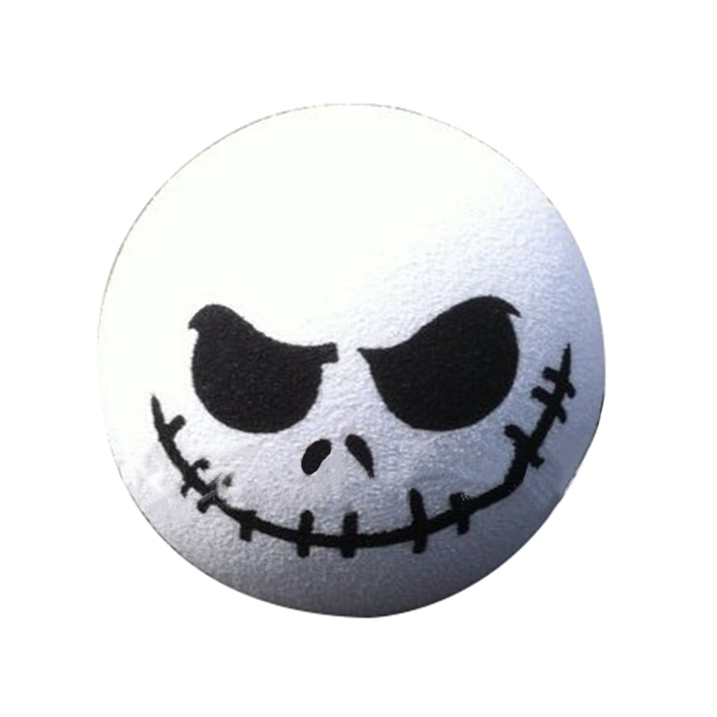 Scary Round Demon Skull Head Patch Thread Mouth Adorable Cartoon Doll Antenna Balls Aerial Toppers Decoration Car Roof Ornaments