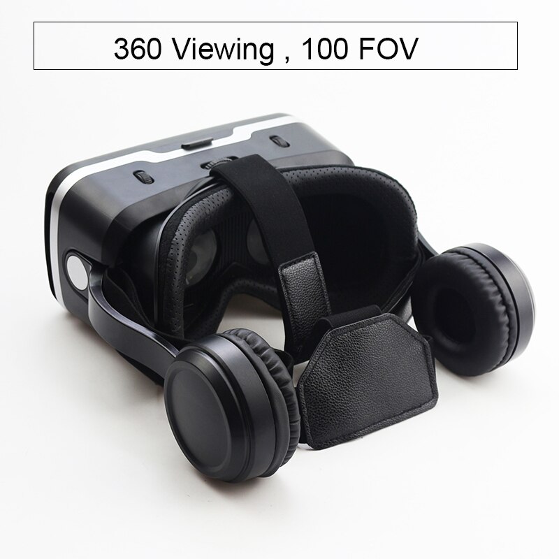 Casque VR Shinecon 6.0 3D VR casque stéréo 360 degrés pour 4.7-6.0 pouces Android /IOS Smartphone lunettes de réalité virtuelle