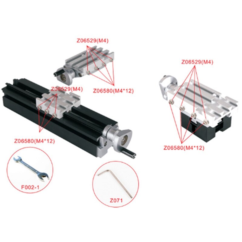 Cross Slide Longitudinal Slide Block for Mini Lathe Feeding Relieving Axis Feed Release Axis