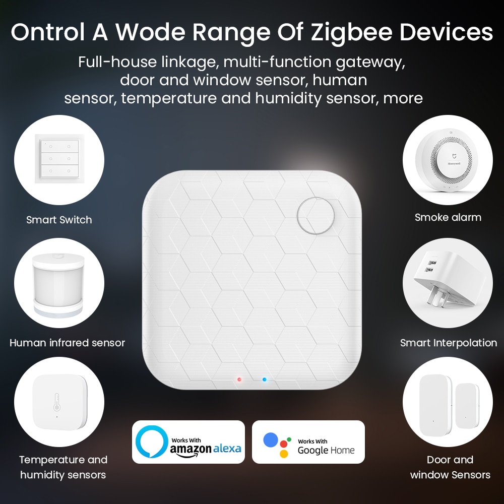 Tuya zigbee hub smart gateway hub smart home bridge smart life app trådlös fjärrkontroll via alexa google home app kontroll