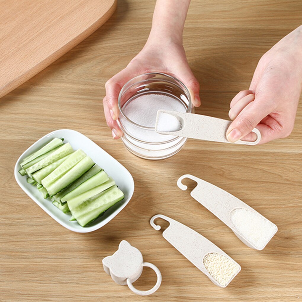 Measuring Spoons Set Clear Gram Scale Milk Powder Seasoning Measurement Device Baking Tool