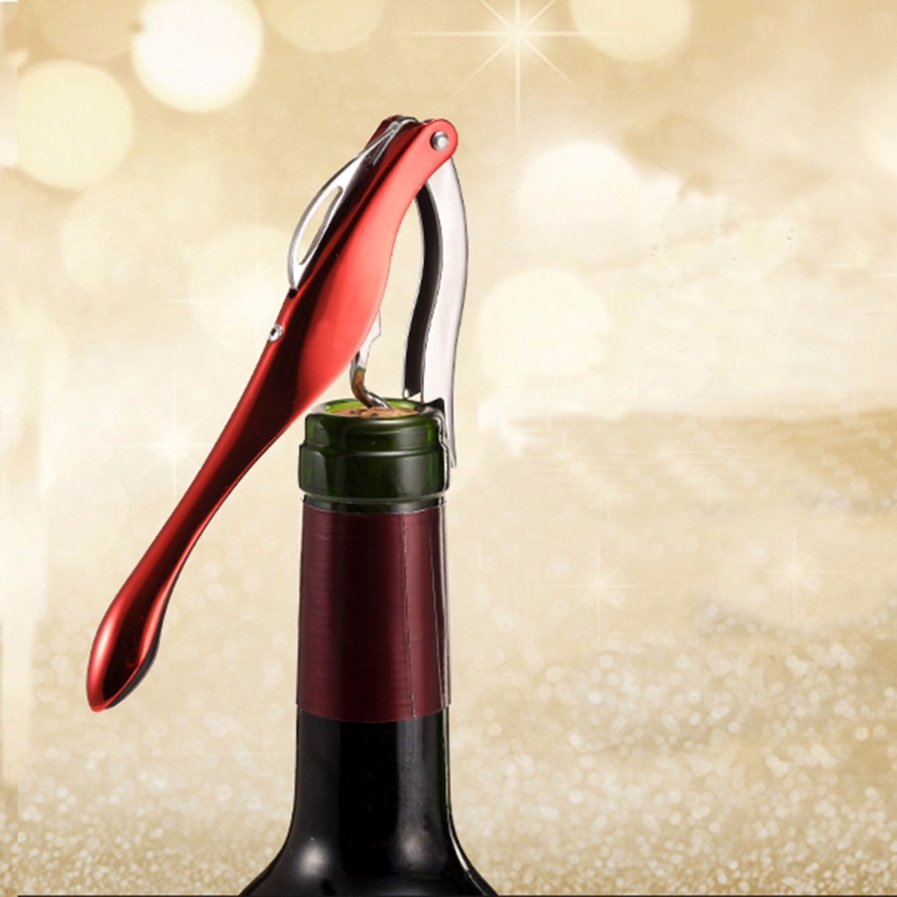 Rvs Kurkentrekker Wijnflesopener Goedkope Draagbare Schroef Corkscrew Voor Kerst Bar Gereedschap