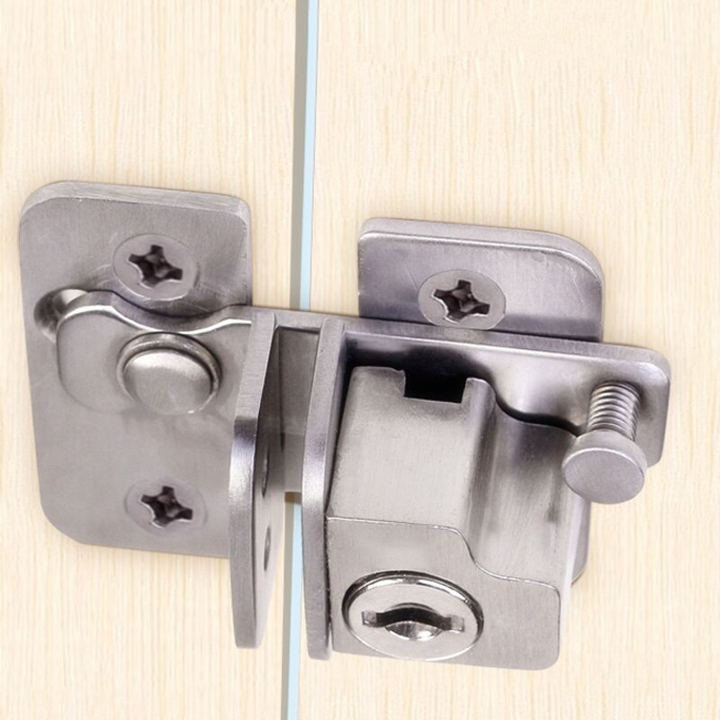 Style 201 Stainless steel door locks door latch bolt with key,For sliding door,Surface mounting,Hardware Locks