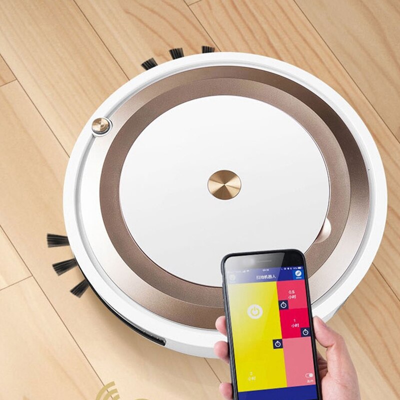 Robot Vacuum Cleaner, Bluetooth Connection,Smart Robotic Vacuum, A Great House Helper for Cleaning Floor to Carpet