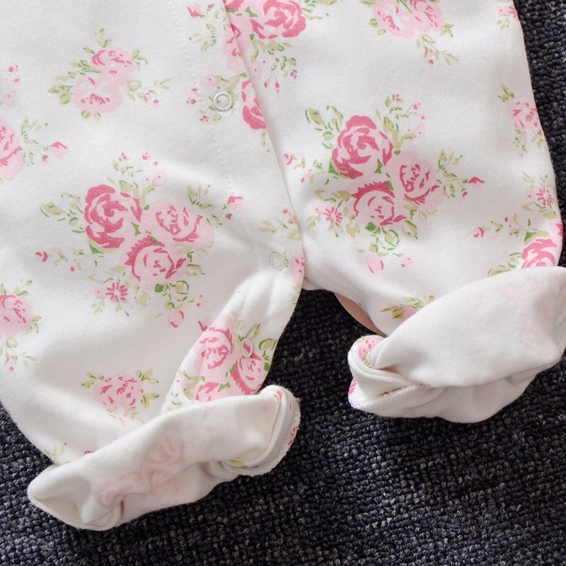 Vêtements de printemps pour -né fille, barboteuse en dentelle florale + chapeaux, ensembles de vêtements de princesse