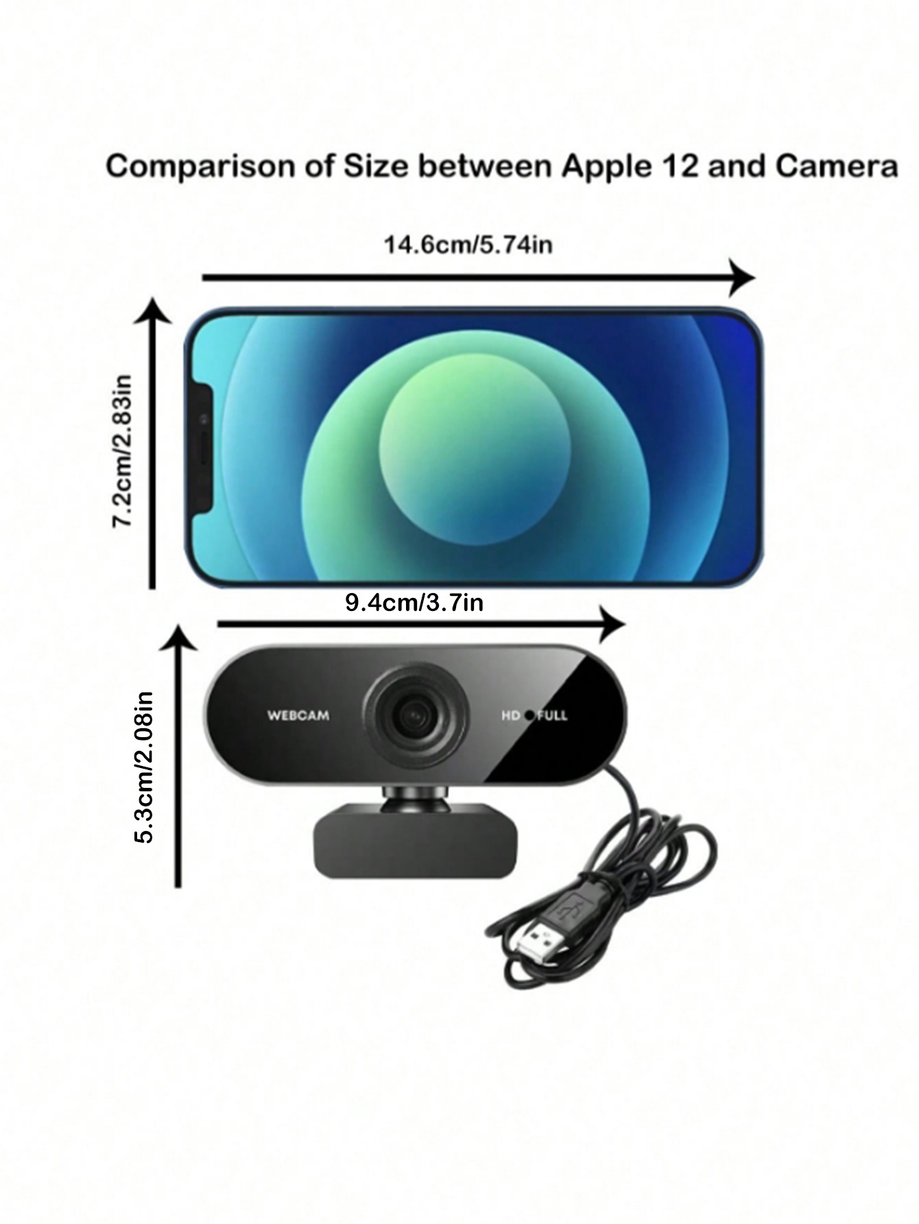 - webcam usb hd di grado 1080p (con microfono integrato), adatta per computer portatili e desktop