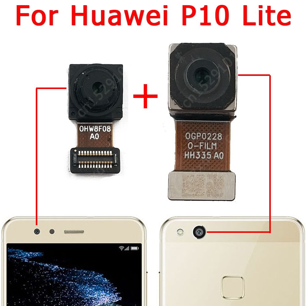 Originele Voor Achter Back Camera Voor Huawei P10 Lite Plus P10Lite P10Plus Belangrijkste Facing Camera Module Flex Vervangende Onderdelen: P10 Lite Back Front