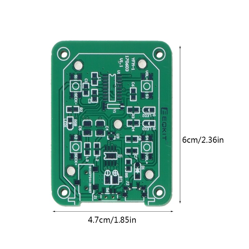 1 zestaw zestaw radia FM stereofoniczny elektroniczny zestaw DIY FM 76-108MHz częstotliwości radio przenośne narzędzia montażbyć winnym J0PB