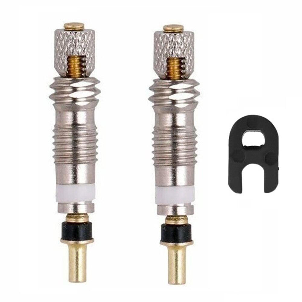 Lightweight Valve Cores with Tool Brass French Presta MTB Road Bike Repair Parts Easily Installation Personal Bicycle Parts: 2Pcs B