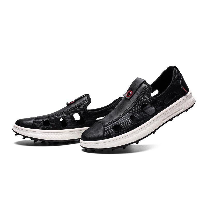 Spring Golf Shoes Leather Slip on Comfortable Golf Sports Men's Sneakers Male Lightweight Golf Sneakers