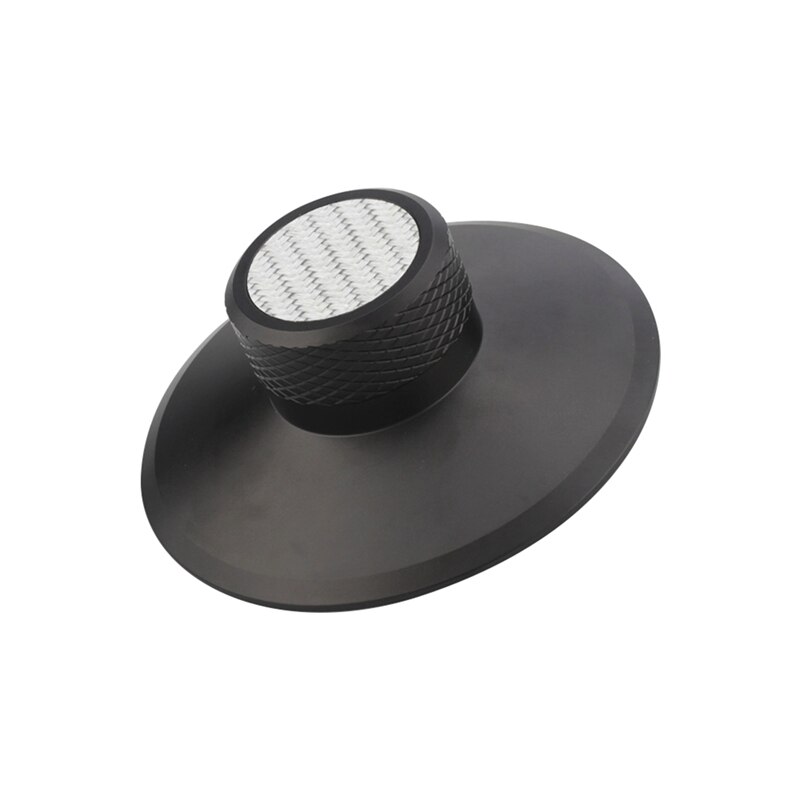 Jabs plattenspieler aus aluminium mit ausbalanciertem metall-plattenstabilisator, gewichtsklemme und hifi-funktion: Schwarz