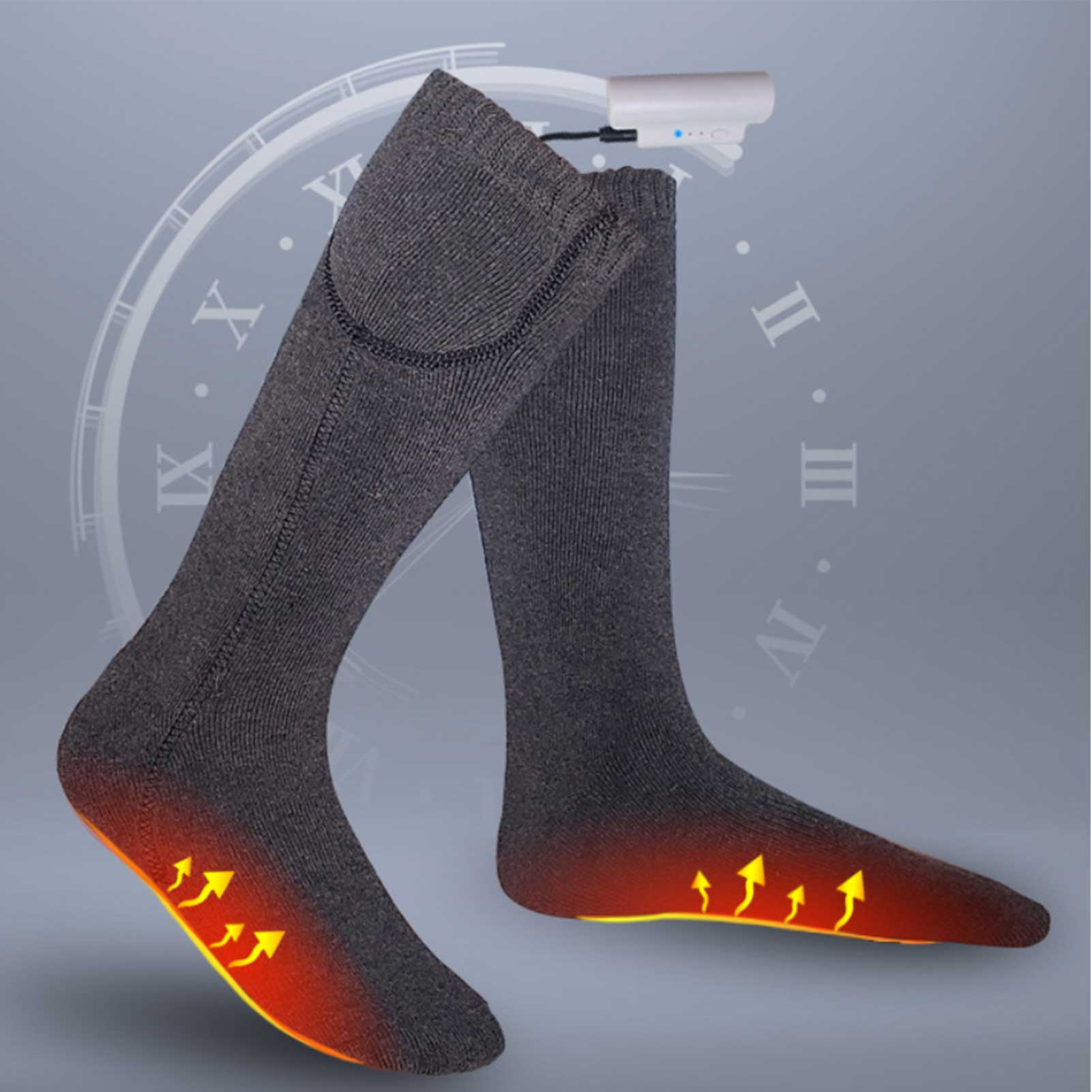 Electric Heated Socks Heating Sock Breathable Comfortable Electric Feet