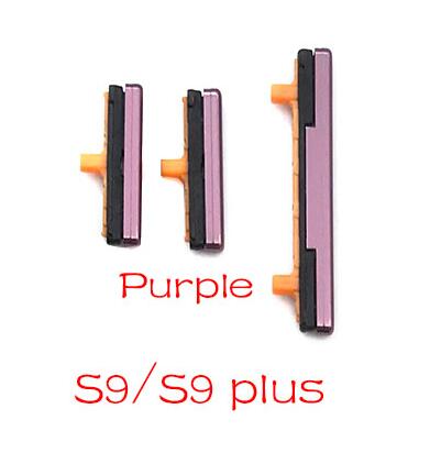 SIde Volume Button + Power ON / OFF Buttton Key Set For Samsung Galaxy Note 8 S8 S9 S10 Plus Replacement Parts: S9 S9 plus Purple