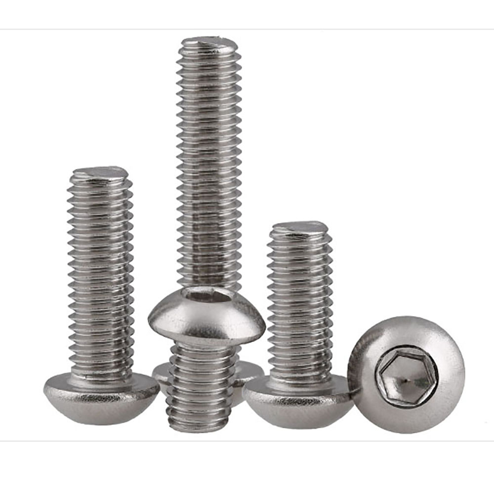 M3 3mm A2 304 rvs button head hex bolt schroef rvs ronde/pan hoofd M3x6/ m3x8/M3x10/M3x12/M3x16/M3x20