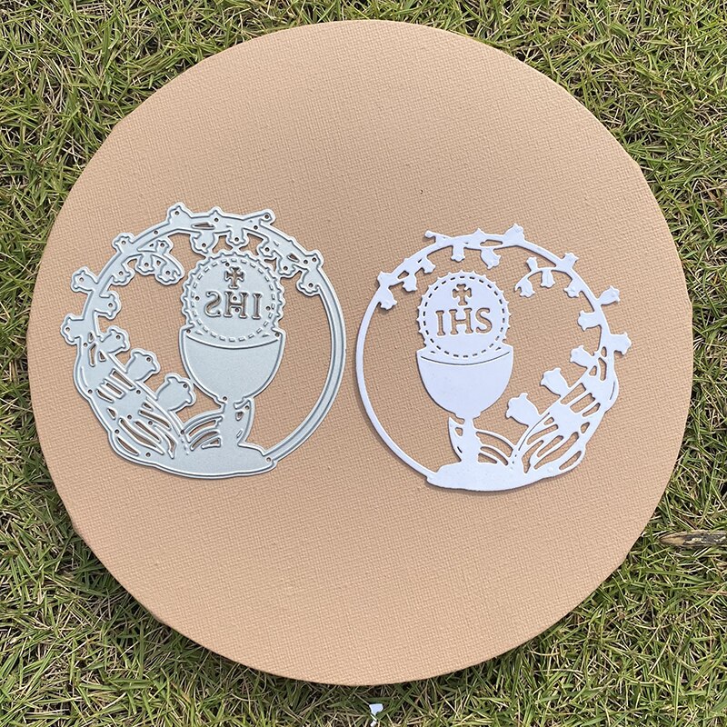 CH Church chalice Metal Cutting Dies 3D DIY Scrapbooking Carbon Sharp Craft Die Photo Invitation Cards Decor