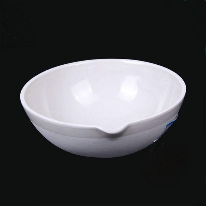 Round Bottom Porcelain Evaporating Dish, Ceramic evaporating dish with Spout 35/50/60/75/100/125/150/200ml-750ml