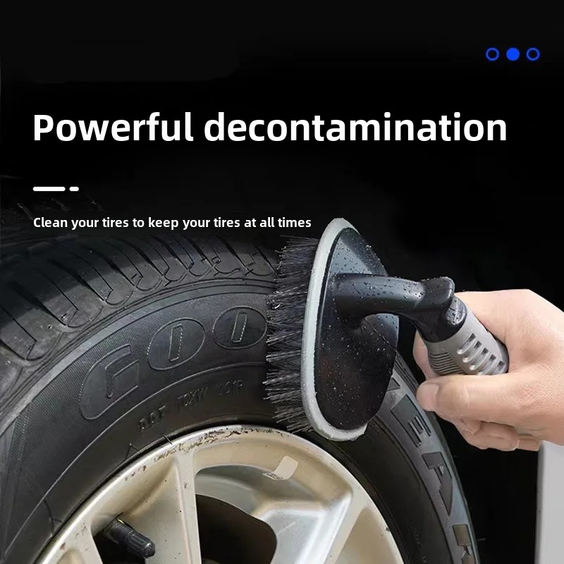 Krachtige reinigingsborstel voor autobanden en wielen Gespecialiseerde auto-schoonheidswasgereedschappen Sterke vuilverwijdering Spons/doek Br