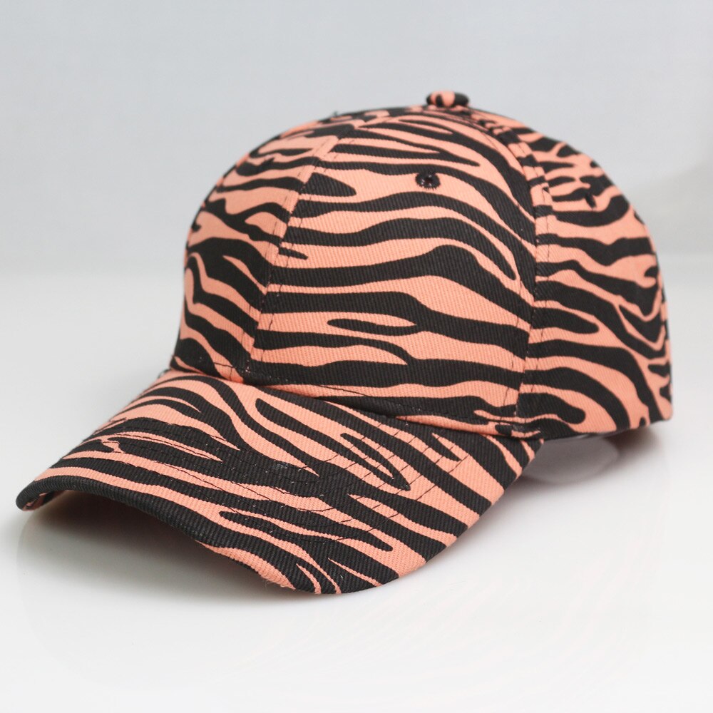 Women&#39;s Printed Striped Zebra Baseball Cap Men&#39;s Casual Adjustable Dad Hat Novelty Style Orange Blue White: Orange