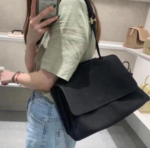 nouvelle femmes fourre-tout sac à main nubuck cuir fille sac à bandoulière femmes vintage sac décontracté w-drr * 856: black