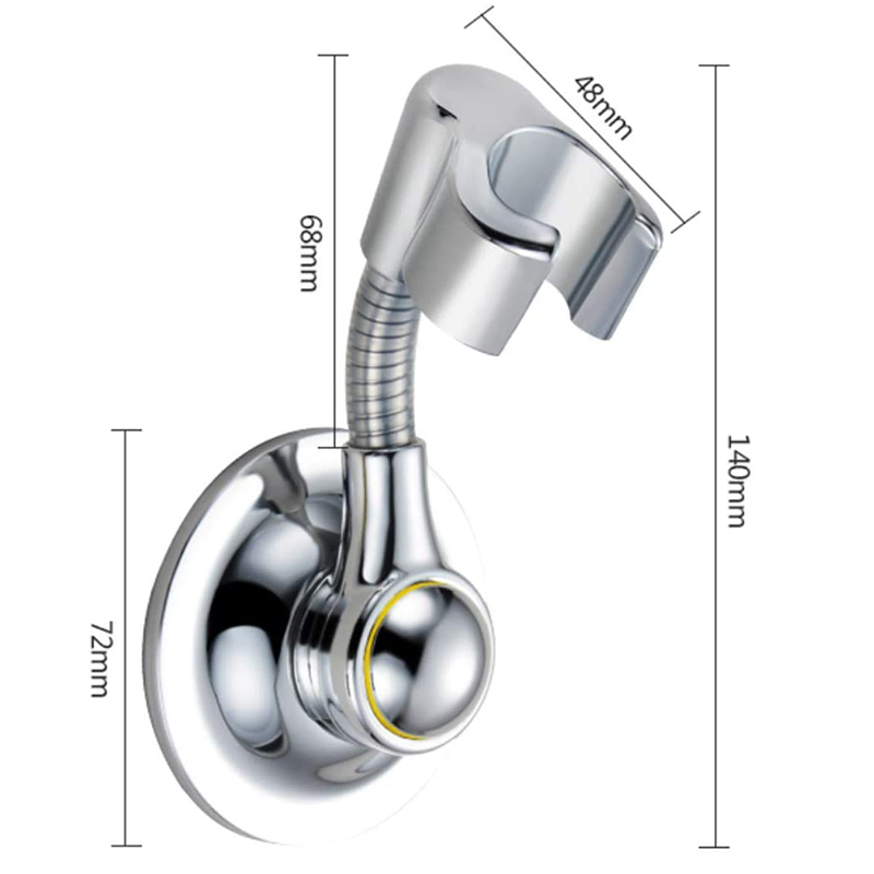 Douchekop Houder Zuignap Handheld Bracket &amp; Douchekop Houder Verstelbare Handheld Bracket (Wit)