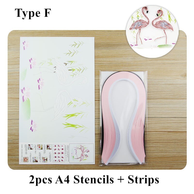 Quilling Paper Art A4 Template Paper Filigree Pattern Quilling Paper Stencils Origami Template Wall Art Filigree Paper Art: Type F