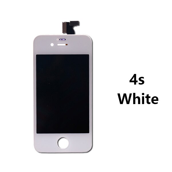 100% Tested Good Display For iPhone 4s 5s 6 LCD Screen for iphone 6s 7 Display 3D Touch Digitizer Assembly Replacement: for ip4s White