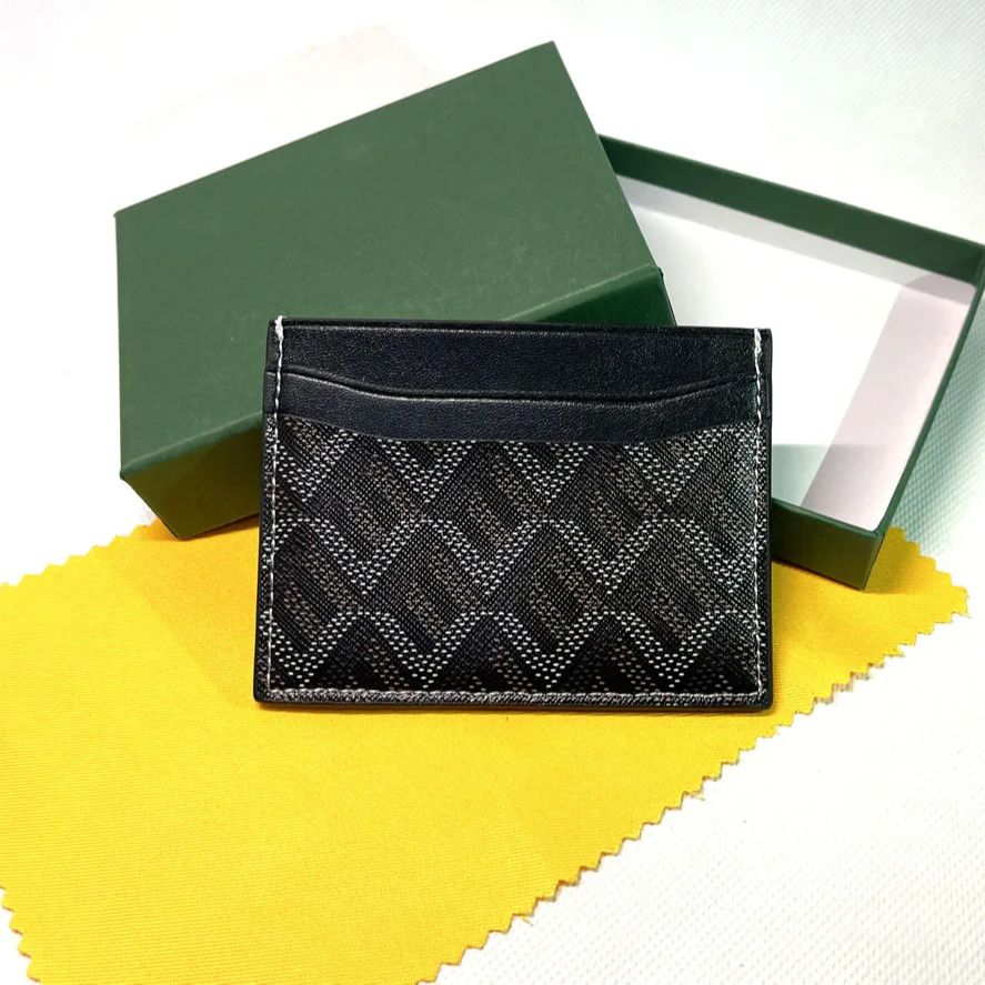 luxury upgraded version card case Korean card holder for men and women popular Y print card case: black