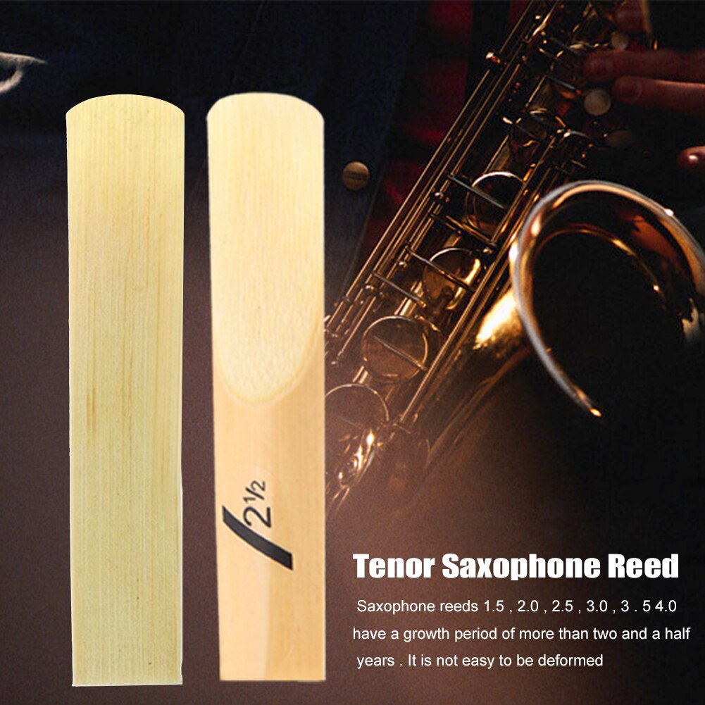 10Pcs Hardheid 1.5-4.0 Duurzaam Tenorsaxofoon Riet Houtblazers Instrument Accessoires Vervangende Onderdelen Home Bb Lichtgewicht Gold