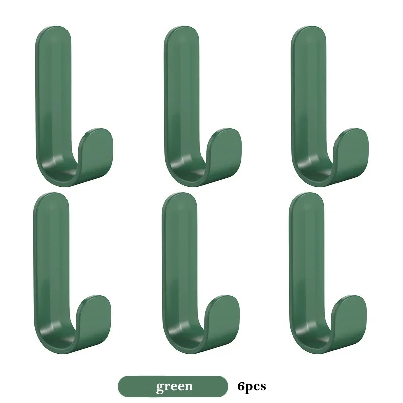 6 stuks zelfklevende enkele badjashaak muurhaken handdoekhaak deurhanger sleuteltas kapstok houder keuken badkamer accessoires: Brons