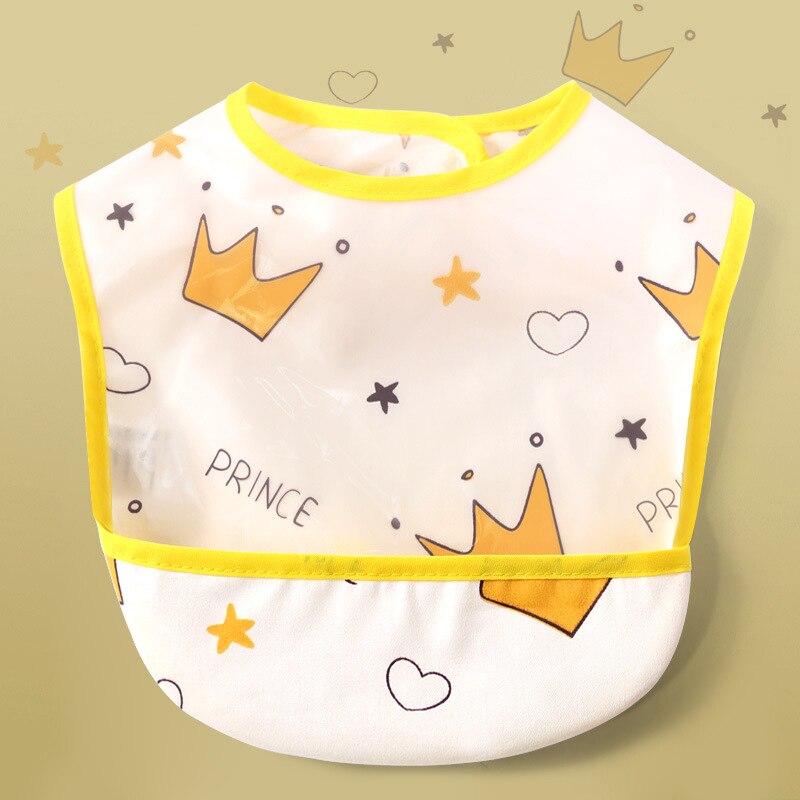 Baby Slabbers Cartoon - Waterdicht EVA - Verstelbaar - Unisex Kinderen Voeding Schort: Stijl 01