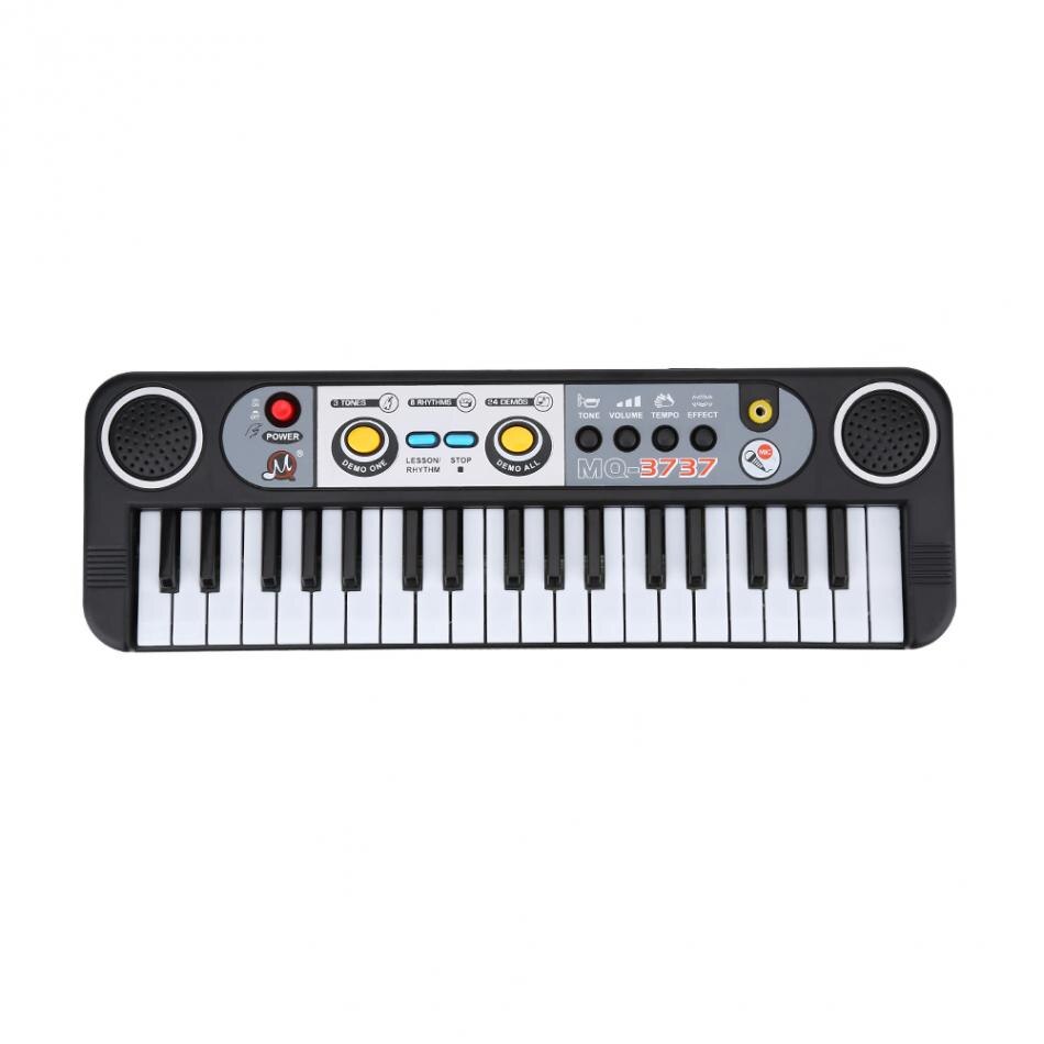 37 teclas chico órgano eléctrico Piano de música Digital teclado electrónico instrumento Musical con Mini micrófono para los niños al aprendizaje