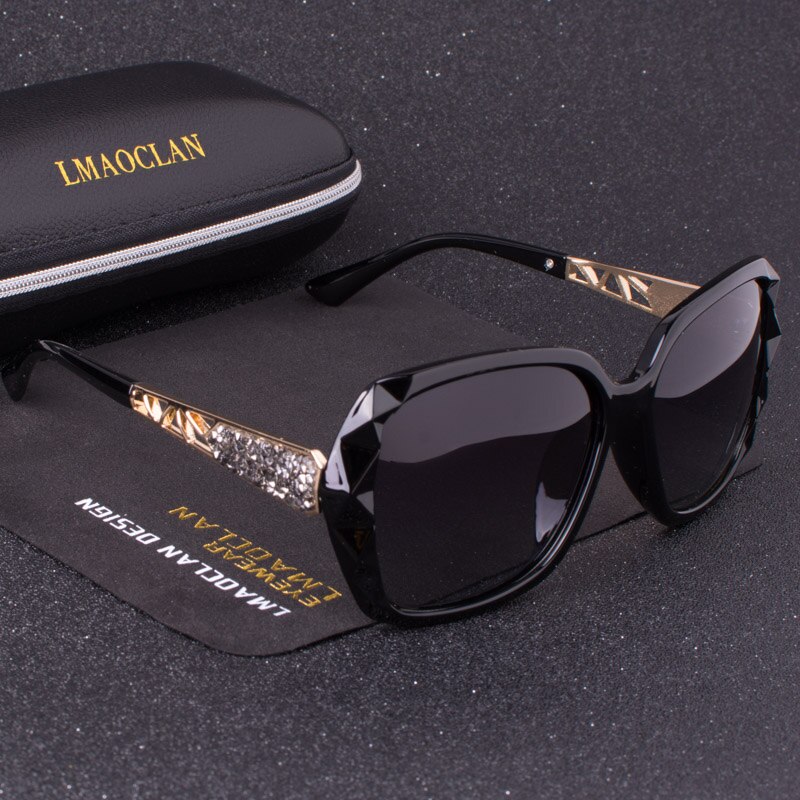 Luxury Brand HD Polarized Sunglasses Women Ladies Oversized Square Gradient Sun Glasses Female Eyewear Oculos UV400: C05
