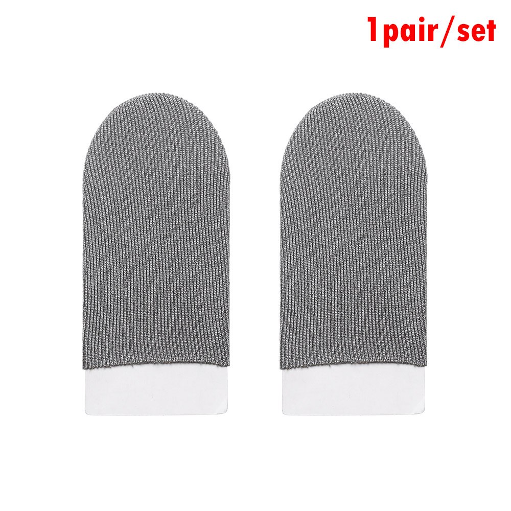 Transpirable GameController SweatProof FingerCover para Gaming Finger guantes sin arañazos Nylon sensible manga MobileTouch pantalla: style 2-grey