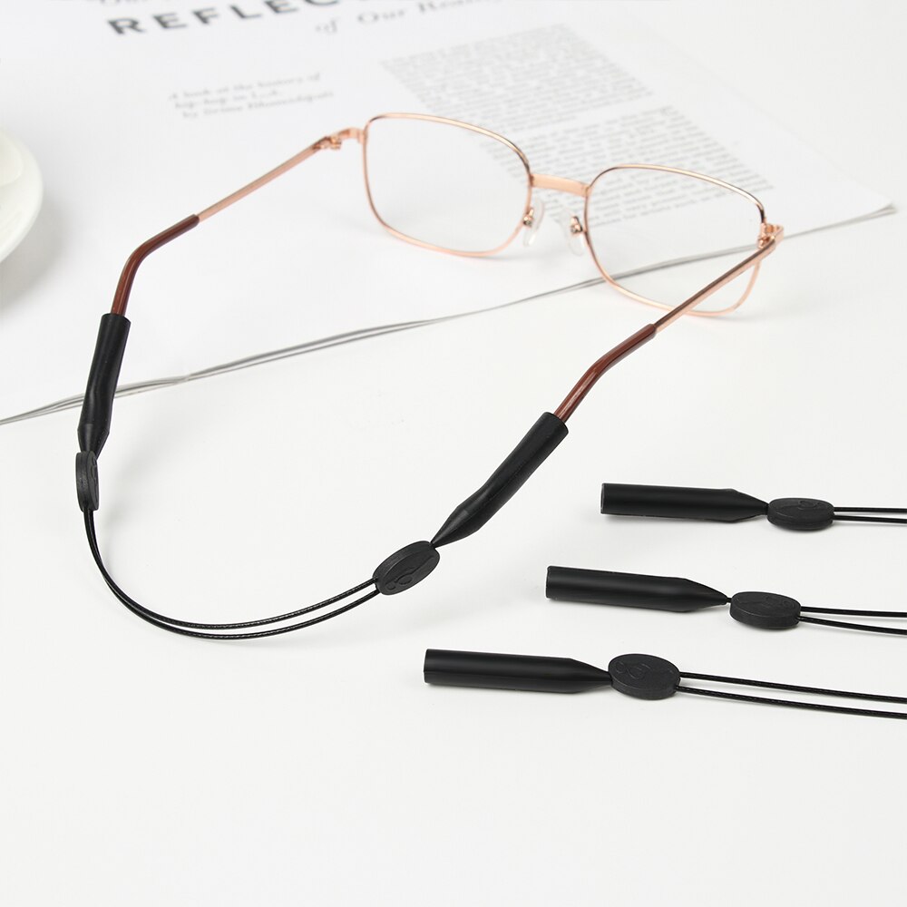 Cuerda ajustable para gafas, correa de silicona escalable, cordón para el cuello, accesorios para gafas