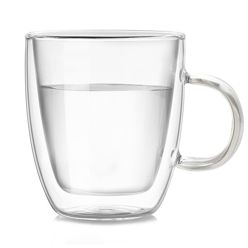 Dobbeltvægsbund kaffekrus glas til øl vin drinkware glas te kop vand kopper holder cocktail vinglas
