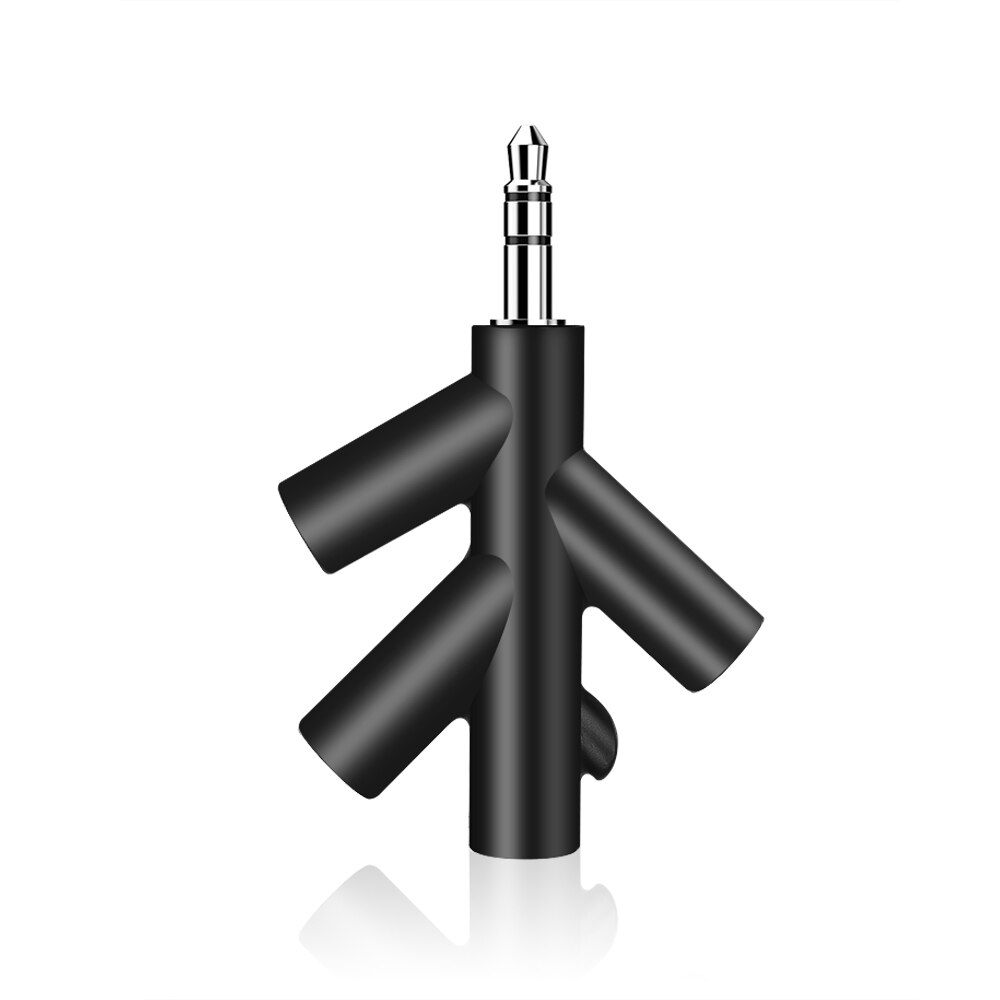 Smartphone Player Audio Kabel 3,5mm Kopfhörer Adapter 1 Stecker auf 2 4 Weibliche Jack Adapter Stecker Stereo Kopfhörer Splitter für PC/MP3: 1 to 4
