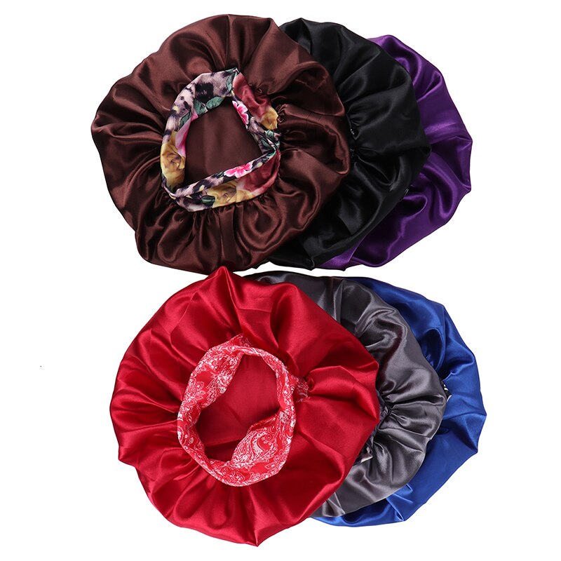 Slaapmuts voor dames met afrikaans patroon en ankaraprint, satijnen voering, zacht, extra groot hoofddeksel, hoofddoek voor dames, haarverzorgingshoed