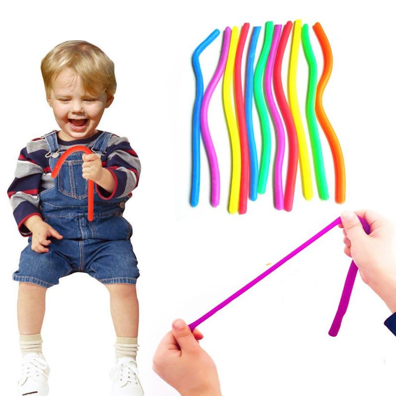 Hand hyperflexion stretchig antistress skämt nudlar rep leksak anti stress leksaker string fidget autism ventil leksaker wyq